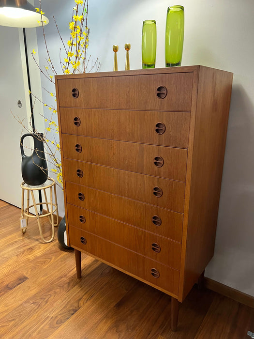 Vintage large chest of drawers Denmark 60s