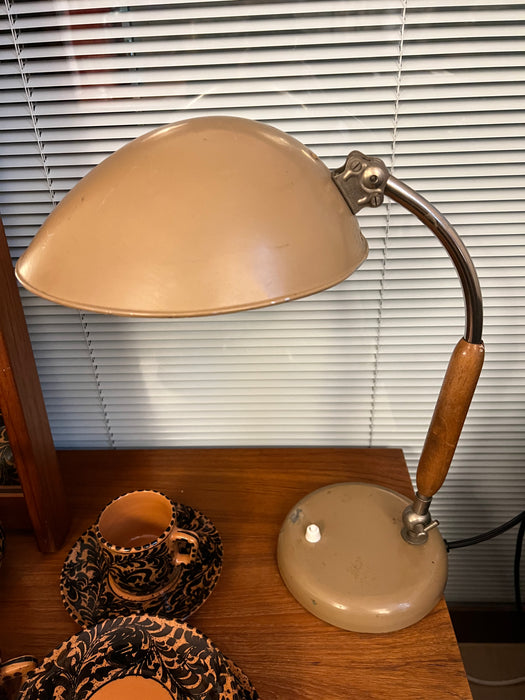 Vintage table lamp beige BAG Turgi Sigfried Giedon 30s