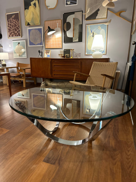 Vintage Couchtisch Werner Linder für Bacher Mod. 2075 60er Jahre