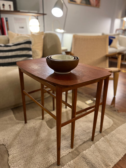 Vintage 2-er Nesting Tables Beistelltische Nierenform Dänemark 60er