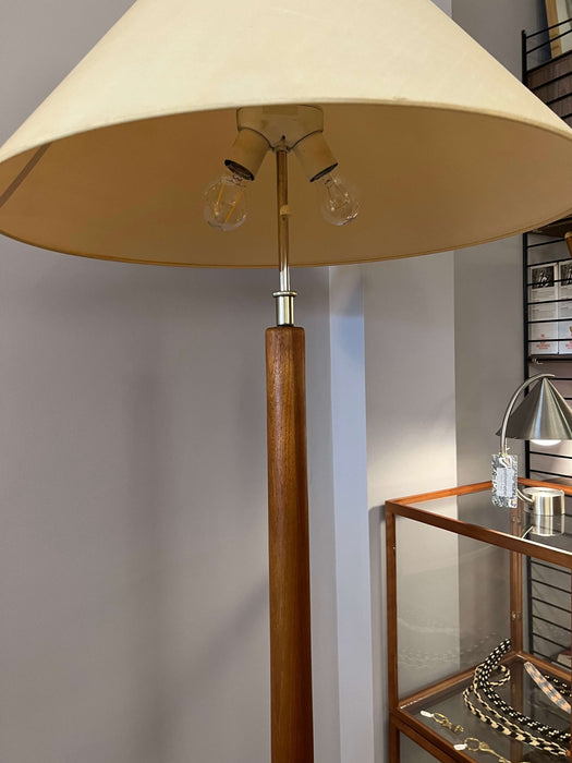 Vintage Teak Stehlampe Floorlamp by Dyrlund Denmark 1960