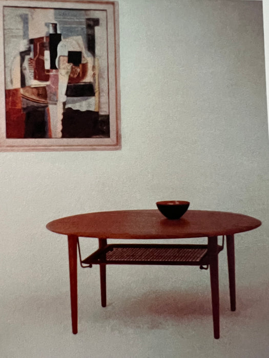 Vintage Coffetable Couchtisch Hvidt Nielsen Round Coffee Table Teak FD 515