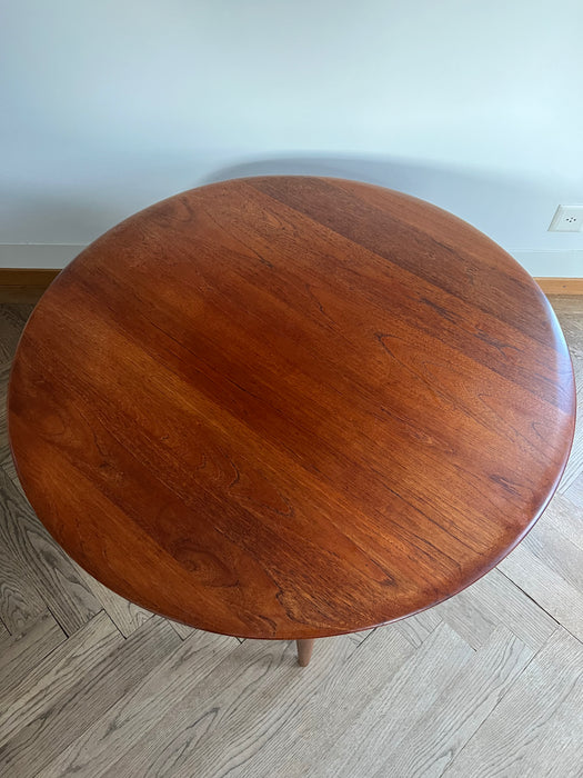 Vintage Coffetable Couchtisch Hvidt Nielsen Round Coffee Table Teak FD 515