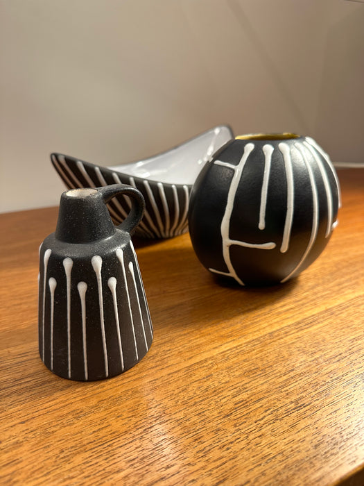 Vintage set of 3 ceramics Made in Germany 60s