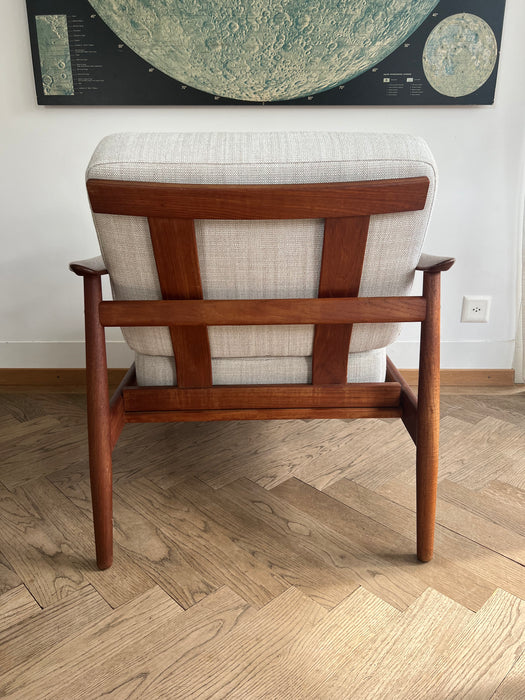 Vintage Armchair Teak A. Vodder Modell FD 164 für France & Søn restauriert