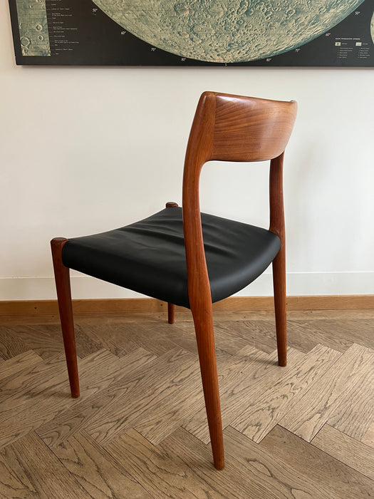 Vintage set of 4 chairs Niels O. Møller for JL Møller Teak Denmark 60s