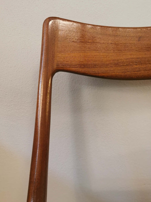 Vintage Boomerang 4er Set Chairs Teak Alfred Christensen für Slagelse