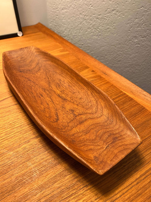 Vintage Teakholz Schale Dänemark 60er Jahre