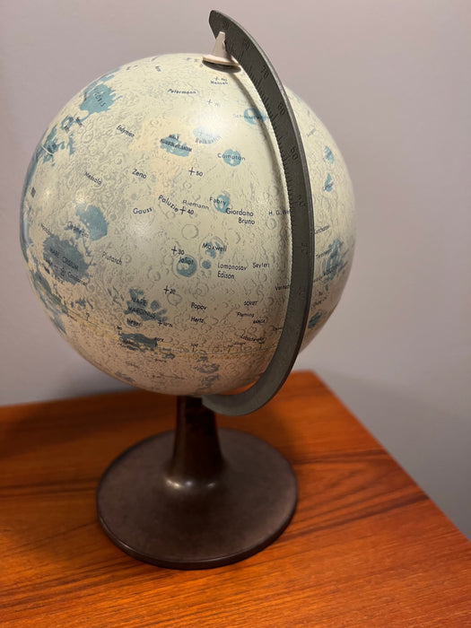 Vintage Mond Globus von Scan Globe Denmark