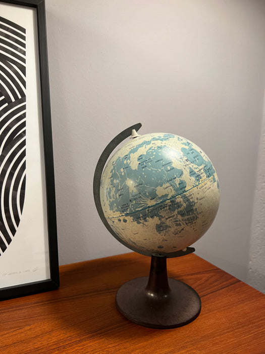 Vintage Mond Globus von Scan Globe Denmark