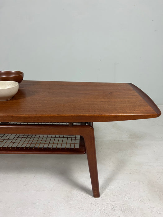 Vintage coffee table teak Arne Hovmand Olsen by MK Denmark