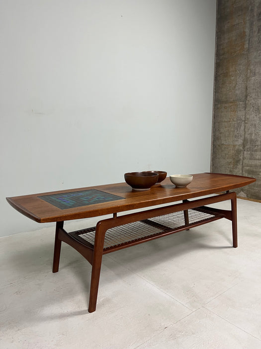 Vintage coffee table teak Arne Hovmand Olsen by MK Denmark