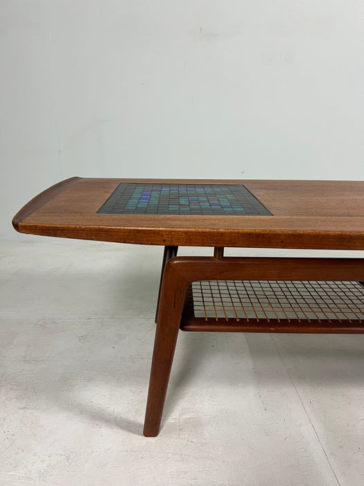 Vintage coffee table teak Arne Hovmand Olsen by MK Denmark