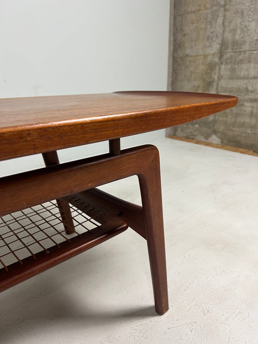Vintage coffee table teak Arne Hovmand Olsen by MK Denmark
