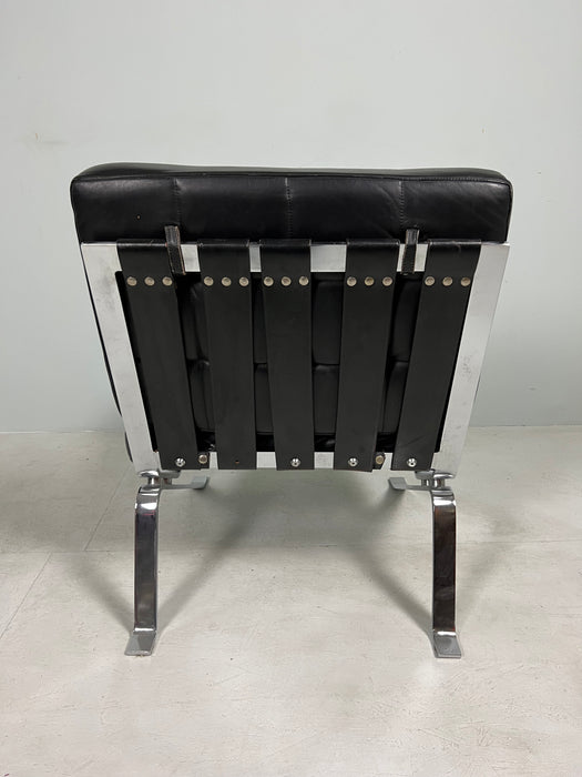 Vintage Sessel Leder Walter Frey Loungesessel Stella