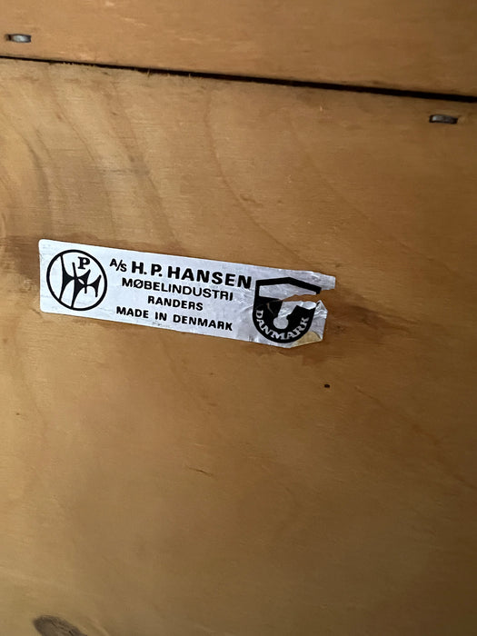 Vintage Sekretär Kommode Teak HP Hansen für Randers Møbelindustri Dänemark 60er