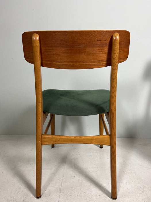 Vintage set of 4 teak chairs Farstrup Denmark 60s