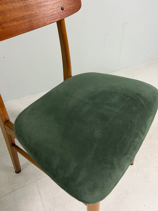 Vintage set of 4 teak chairs Farstrup Denmark 60s