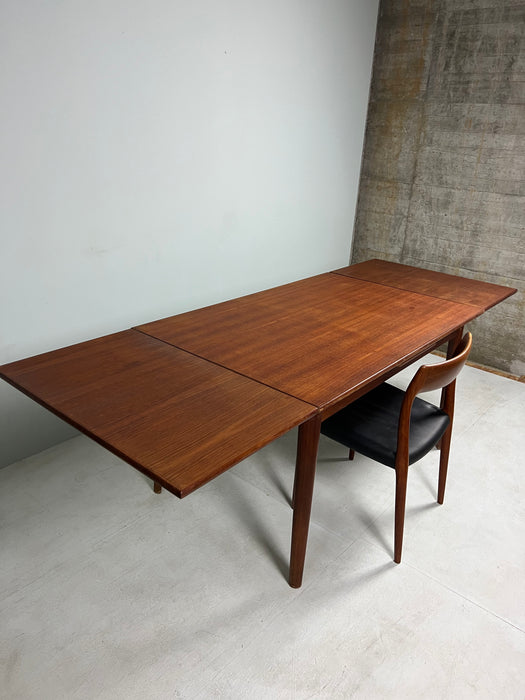 Vintage teak extendable table Denmark 60s