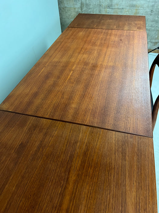 Vintage teak extendable table Denmark 60s