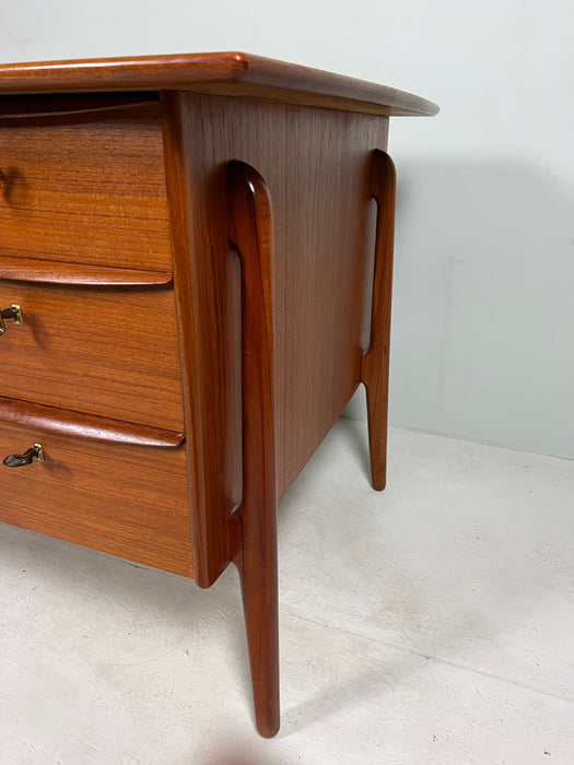 Vintage Schreibtisch Teak Svend Aage Madsen 60er