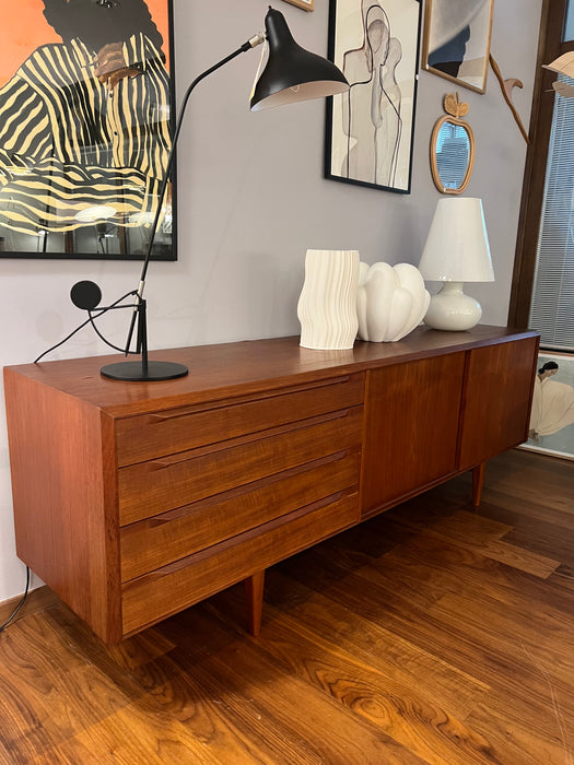 Vintage Teak Sideboard Denmark 60s Sliding Doors