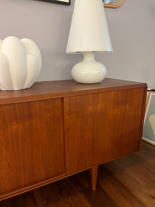 Vintage Teak Sideboard Denmark 60s Sliding Doors
