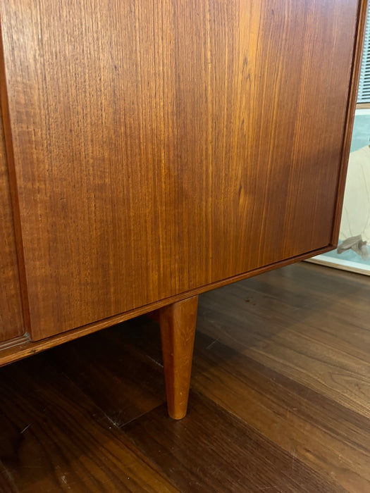 Vintage Teak Sideboard Denmark 60s Sliding Doors