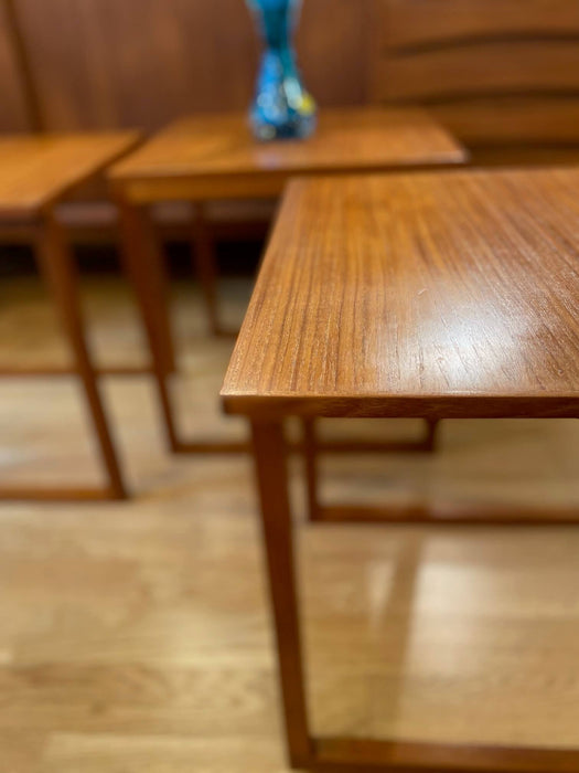 Vintage Danish Teak Cube Nesting Tables by Kai Kristiansen für Vildbjerg