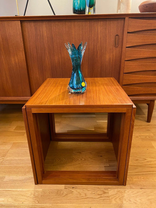Vintage Danish Teak Cube Nesting Tables by Kai Kristiansen für Vildbjerg