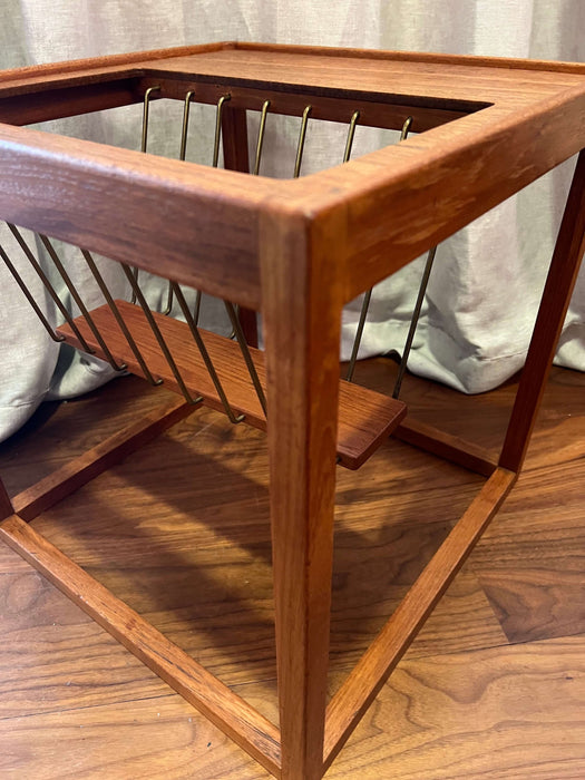 Vintage coffee table with magazine rack Teak K. Østervig for KP Møbler 60s rarity