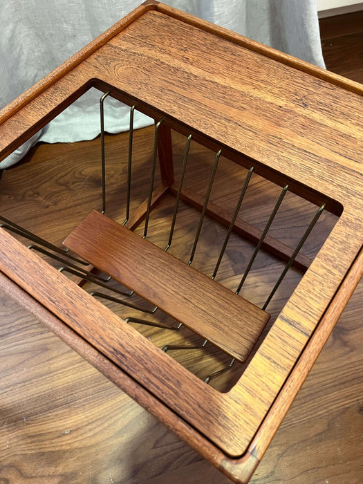 Vintage coffee table with magazine rack Teak K. Østervig for KP Møbler 60s rarity