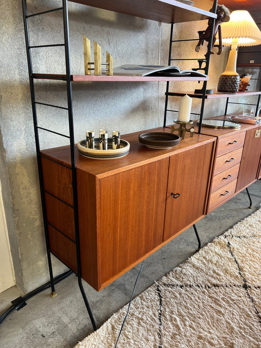 VINTAGE teak shelf freestanding 60s