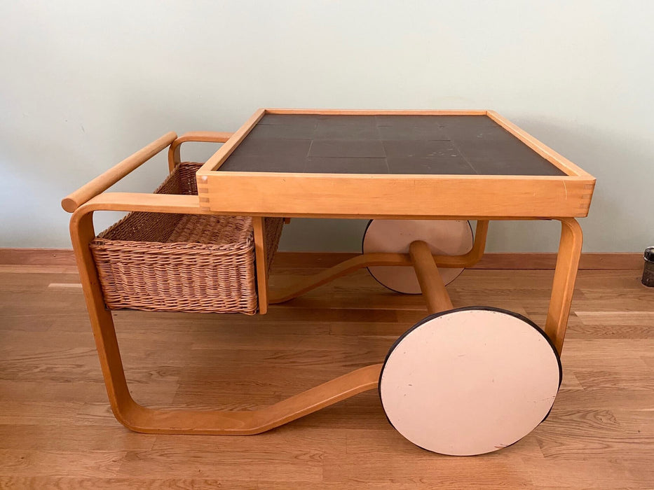Vintage Alvar Aalto Tea Trolley Barwagen Finnland 50er Jahre Liebhaberstück