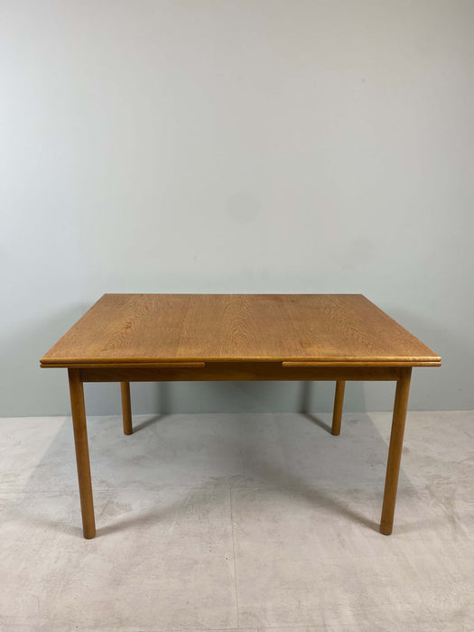 Vintage table oak Denmark 60s extendable