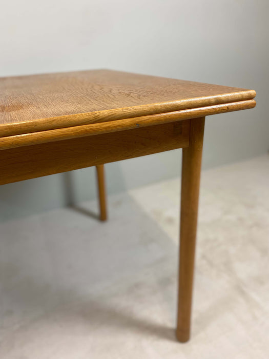 Vintage table oak Denmark 60s extendable