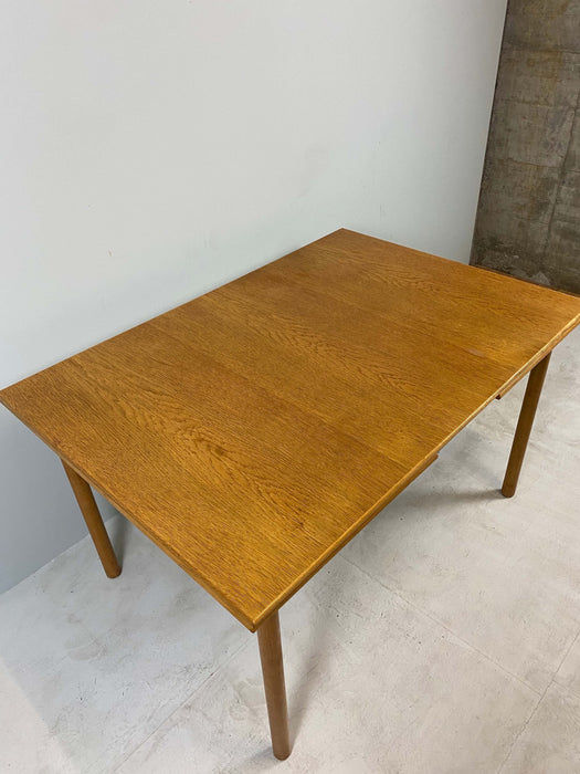 Vintage table oak Denmark 60s extendable