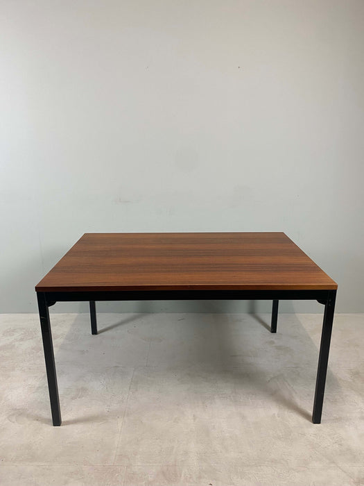 Vintage table rosewood metal black Idealheim Dieter Wäckerlin