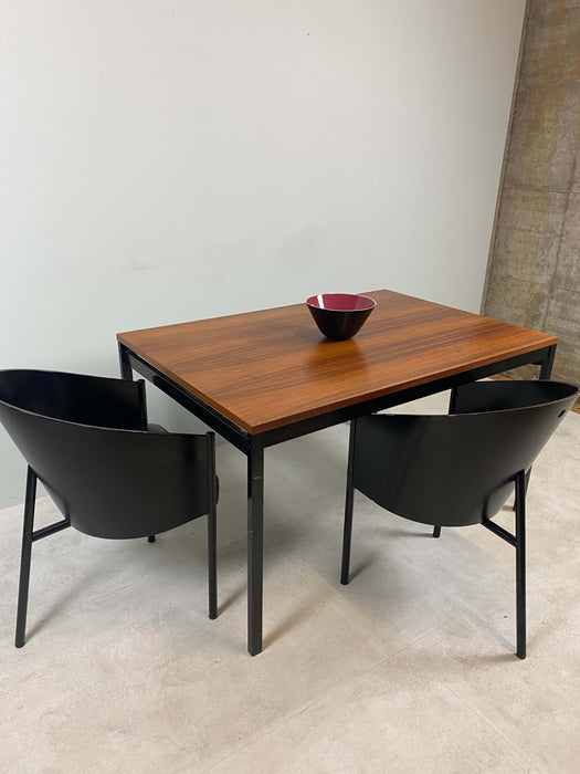Vintage table rosewood metal black Idealheim Dieter Wäckerlin
