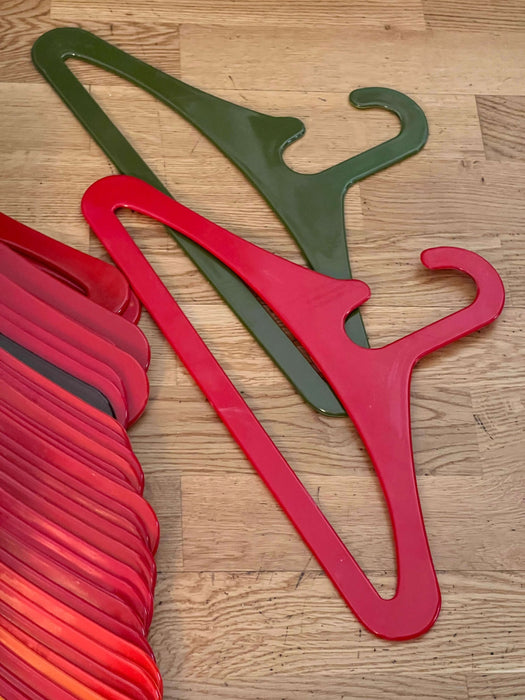 Vintage Stück Space Age Kunststoff Kleiderbügel 53 Stück 70er Jahre