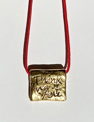 Silk necklace with pendant L'Elefantino