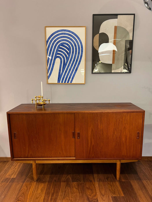 Vintage sideboard teak oak Børge Mogensen for Søborg furniture factory Denmark 60s 