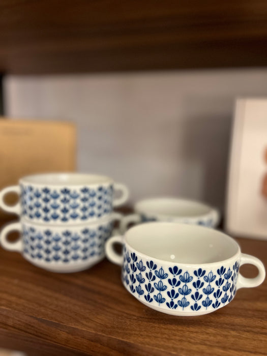 Vintage Tassen Keramik Langenthal 4er-Set
