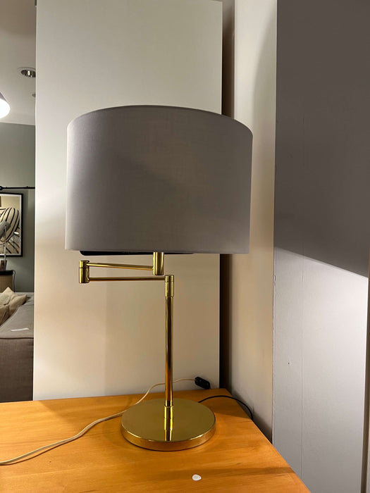 Vintage Tischleuchte Gold Messing schwenkbar 70er 80er