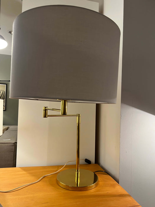 Vintage Tischleuchte Gold Messing schwenkbar 70er 80er