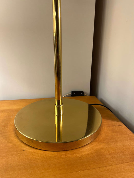 Vintage Tischleuchte Gold Messing schwenkbar 70er 80er