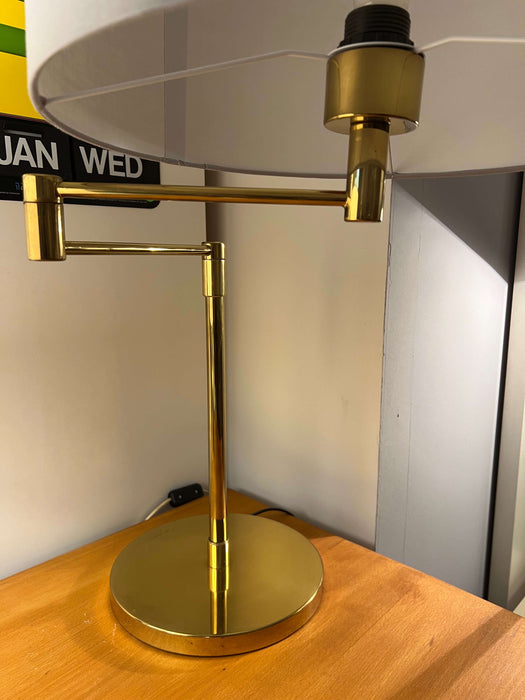 Vintage Tischleuchte Gold Messing schwenkbar 70er 80er