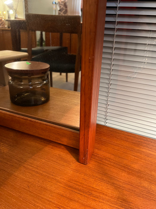 Vintage Spiegel Teakholz 60er Jahre