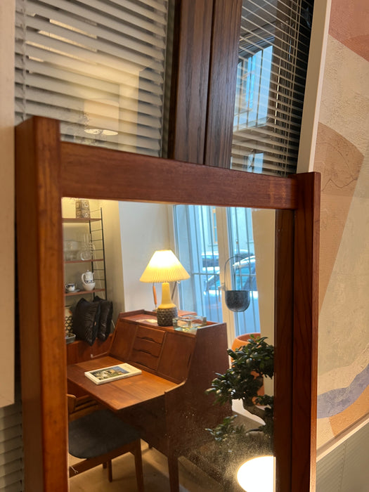 Vintage Spiegel Teakholz 60er Jahre