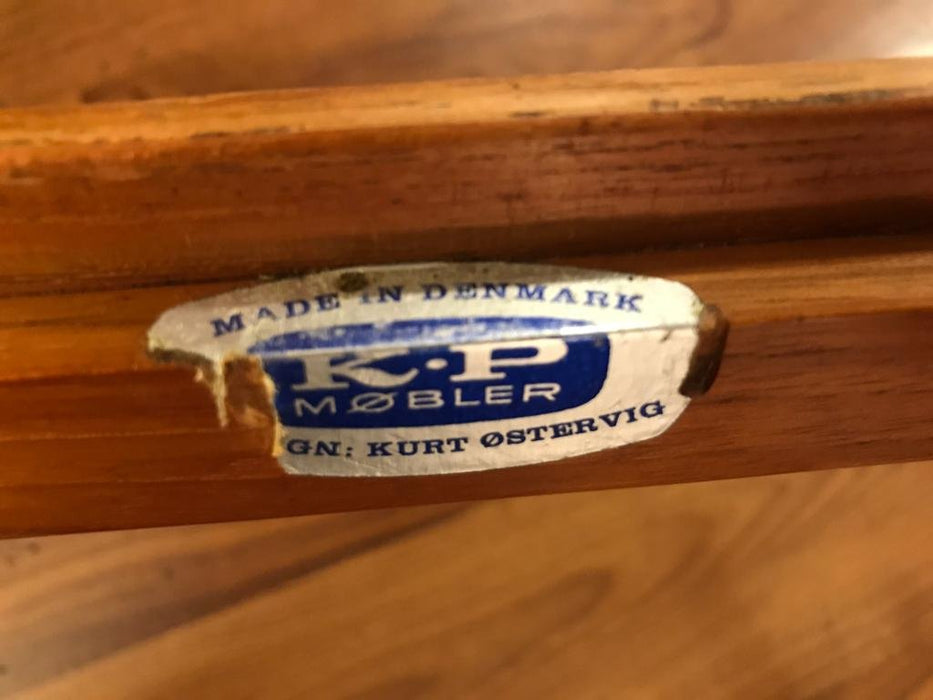 Vintage coffee table with magazine rack Teak K. Østervig for KP Møbler 60s rarity